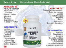 PRODUCTO NATURAL PARA LA MEMORIA (Cere-B Life)