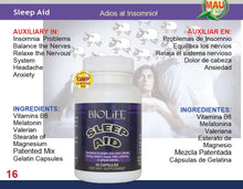 PRODUCTO NATURAL PARA EL INSOMNIO (Sleep Aid)