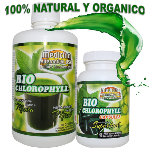 BIO CHLOROPHYLL  LIQUID (CLOROFILA LIQUIDO) 90 CAP.